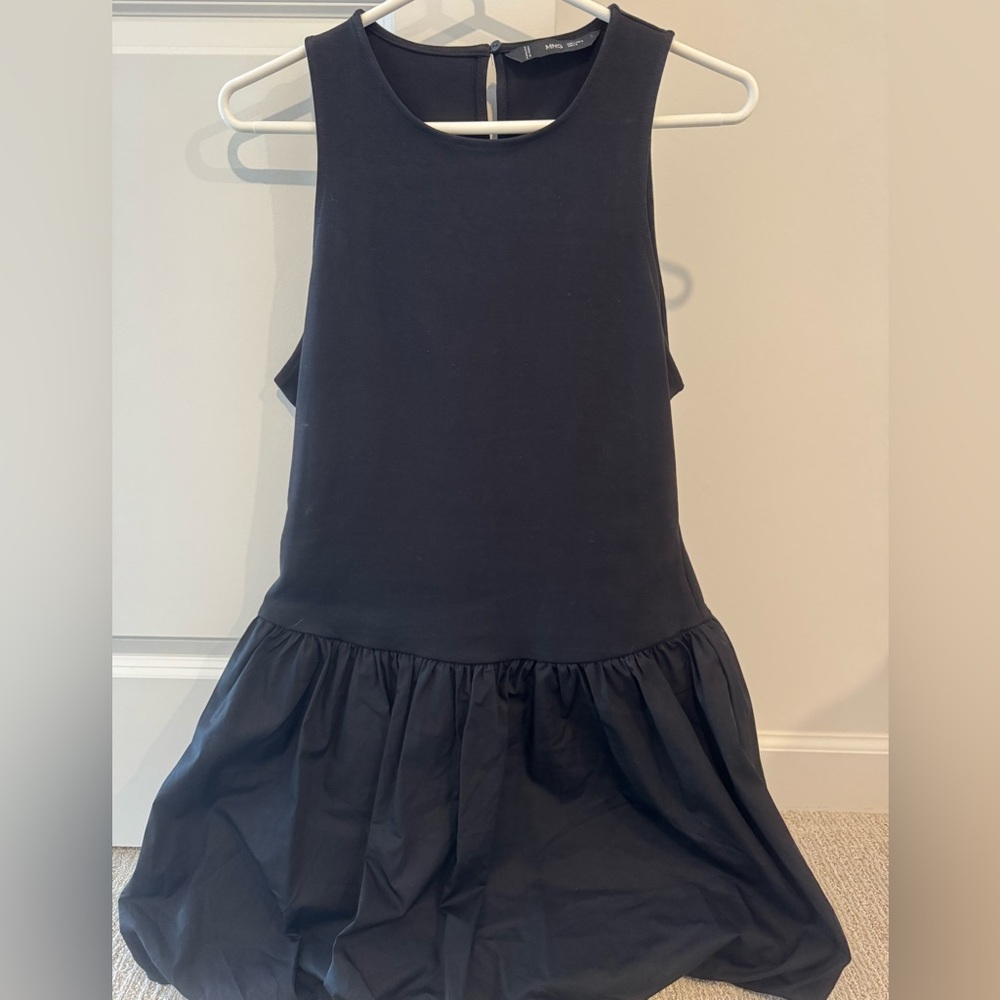 Mango Women’s Bubble Hem Drop-Waist Dress - Size 8